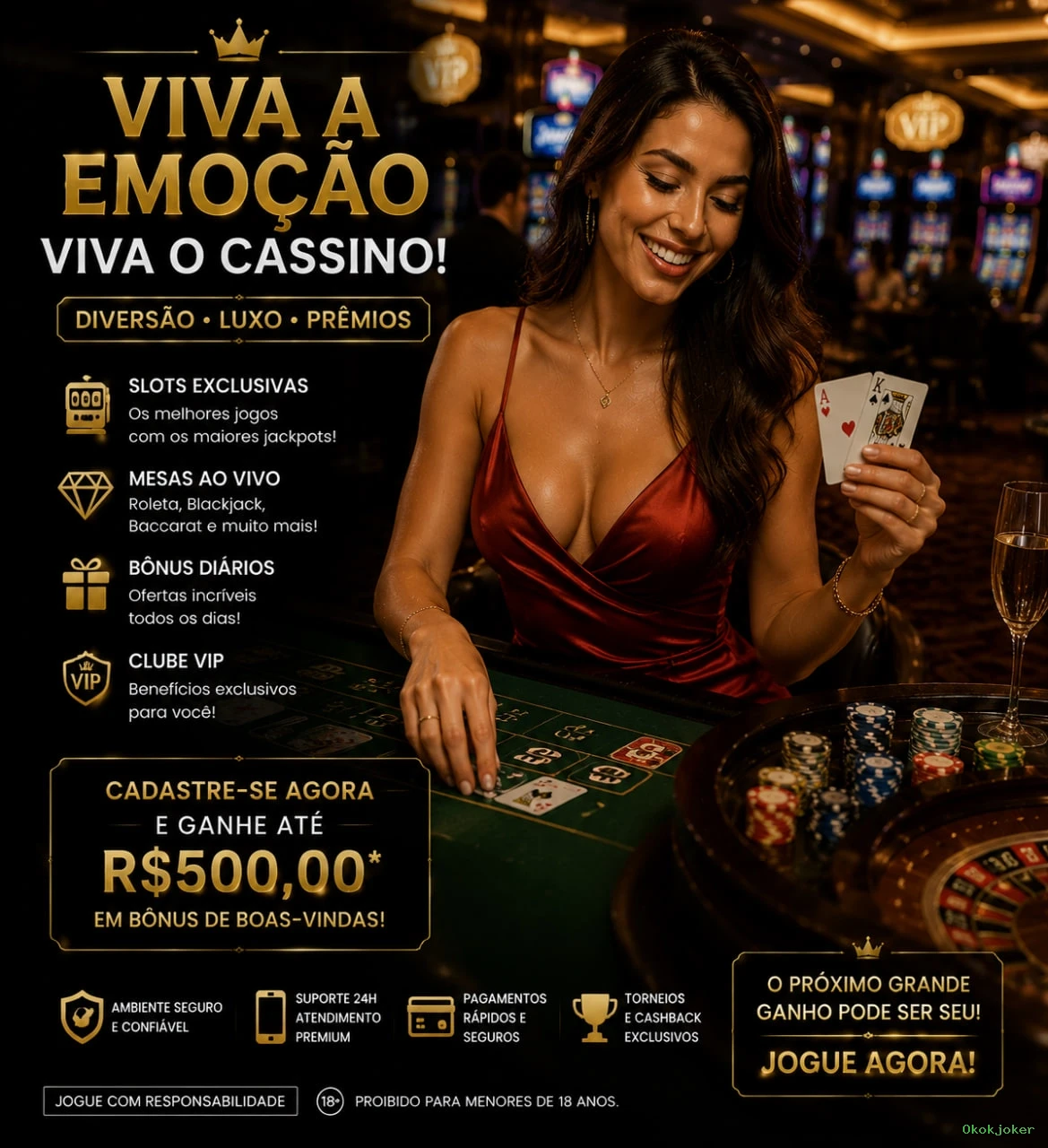 Promoções e bônus exclusivos da Okokjoker